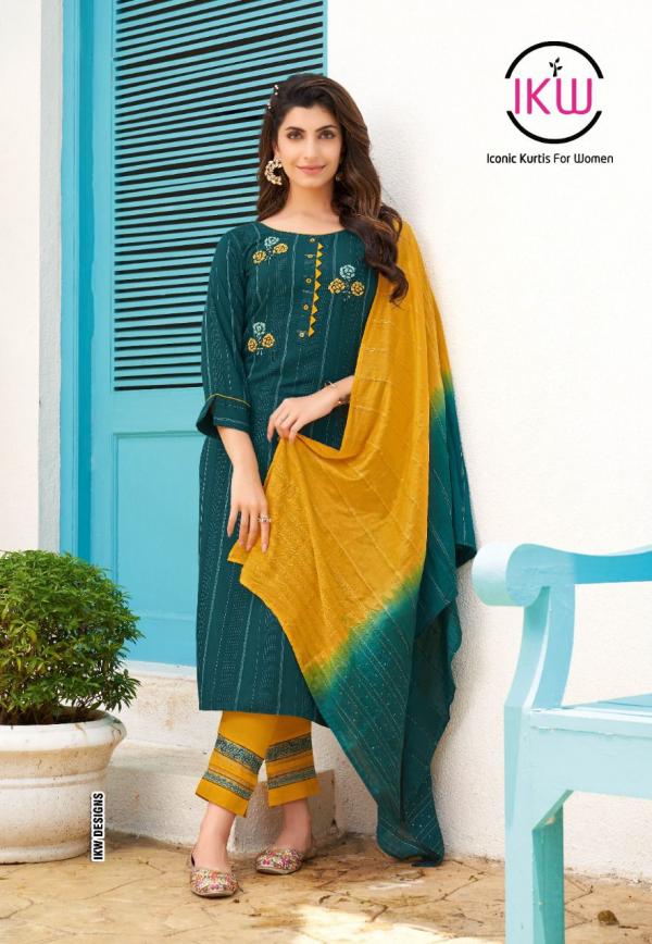 Ikw Hazel Vol 1 Viscose Designer Readymade Suit